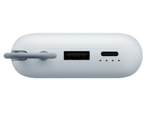 Prenosivi Punjac XIAOMI Power Bank 10000mAh/USB Tip-C/integrisan kabl/plava - Img 3