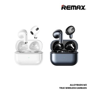 REMAX M3 White Zinc Alloy True Wireless Stereo Earbuds - Img 2