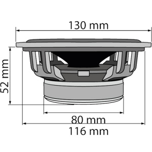 SAL Auto zvučnici 130mm 2x75W - CX 504 - Img 2