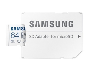 SAMSUNG Memorijska kartica EVO PLUS MicroSD Card 64GB + Adapter MB-MC64SA