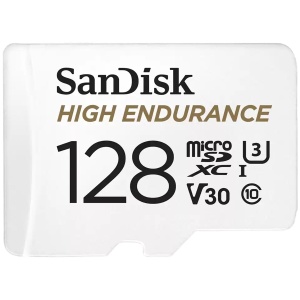 SANDISK High Endurance microSDXC 128GB + SD Adapter - for dash cams & home monitoring, up to 10,000 Hours, Full HD / 4K videos, up to 100/40 MB/s Read/Write speeds, C10, U3, V30 SDSQQNR-128G-GN6IA * - Img 2
