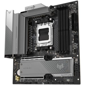 SAPPHIRE AMD B850M AM5 NITRO+ Ryzen R9/R7/R5, 4x DDR5 8000MHz, PCIE 5.0 x 16, 1x M.2 Gen5, 1x M.2 Gen4, LAN 2.5 Gbps, WIFI6, USB, Micro-ATX 52123-01-40G - Img 6