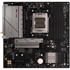 SAPPHIRE AMD B850M AM5 PULSE Ryzen R9/R7/R5, 4x DDR5 7600MHz, PCIE 4.0 x16, 1x M.2 Gen5, 1x M.2 Gen4, LAN 2.5 Gbps, WIFI6, USB, Micro-ATX