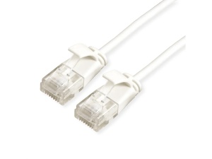 Secomp Roline UTP Data Center PatchCord Cat6A/Cl.EA, Slim, LSOH, beli, 5.0m