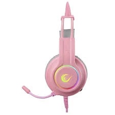 Slušalice žične gaming Rampage RM-K91 X-CATTY 7.1 RGB roze 36032 - Img 2