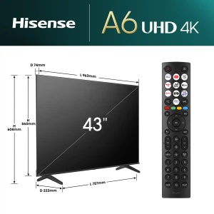 SMART LED TV 43 Hisense 43A6N 3840x2160/4K/UHD/DVB-T/T2/C/S/S2 - Img 9