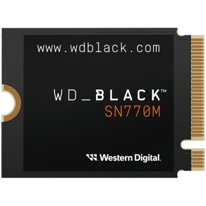 SSD WD Black SN770M 1TB M.2 2230 PCIe Gen4 x4 NVMe, Read/Write: 5150/4900 MBps, IOPS 740K/800K, TBW: 600 WDS100T3X0G-00CHY0