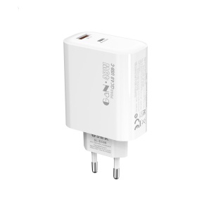 Strujni adapter S-link SL-EC68 45W PD30W/QC 18W USB-A/USB-C Brzo punjenje - Img 1