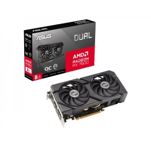 SVGA PCIE ASUS DUAL-RX7600-O8G-EVO AMD/8GB/GDDR6/128bit/Crna