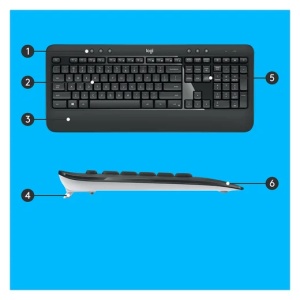 Tastatura + Miš Logitech MK540 Advanced Wireless Desktop US, 920-008685 * - Img 3
