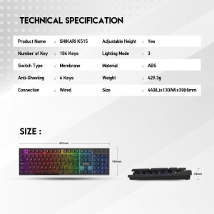 Tastatura USB Fantech K515 Shikari US crna - Img 2