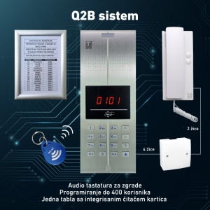 Teh-Tel Spoljna jedinica Q2B audio interfona 880 - Img 2