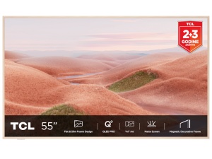 Televizor TCL 55A300W/QLED/55"/4K UHD/144Hz/Matte Screen/"Ai" Art/Google TV/frame