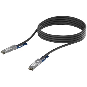 Ubiquiti UACC-DAC-QSFP28-0.5M QSFP28 direct attach cable with a 100 Gbps max data rate, Compatible with QSFP28 and QSFP+ interfaces UACC-DAC-QSFP28-0.5M