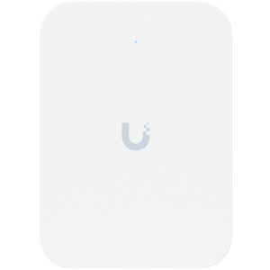 Ubiquiti UniFin U70IW Wall mounted WiFi 7 AP with 4 spatial streams and an integreated 2.5GbE PoE switch desined for hospitality enviorments U7-IW