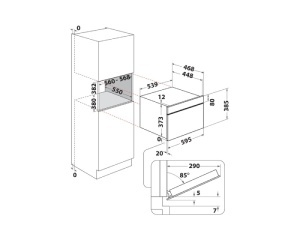 WHIRLPOOL WMD44ME ugradna mikrotalasna rerna - Img 3