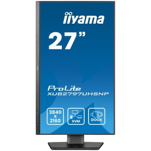 27" IPS-panel, 3840x2160 UHD, USB-C Dock (96W PD, LAN, DP-OUT, USB 3x3.2+1xC(15W)), 4ms, 15cm height adj. stand, 350cd/m2, HDMI, DisplayPort, Speakers XUB2797UHSNP-B1 - Img 2