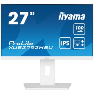 27" WHITE ETE IPS-panel, 1920x1080@100Hz, 250cd/m², 15cm Height Adj. Stand, Speakers, HDMI, DisplayPort, 0,4ms (MPRT), FreeSync, USB 4x3.2 XUB2792HSU-W6