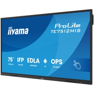 75" iiWare13E , Android 14, 8/128GB, 40-Points PureTouch IR with Zero Gap - Air bonding, 3840x2160, UHD VA panel, Fan-less, Speakers 2x 20W front, VGA, HDMI 2x HDMI-out, 2x USB-C max 65W PD), Audio mini-jack and Optical Out (S/PDIF), USB Touch Interf TE75 - Img 3