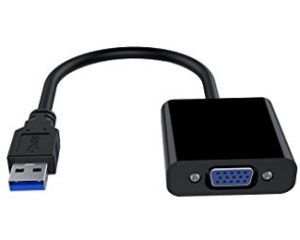 Adapter E-Green USB 3.0 (M) - VGA (F) crni