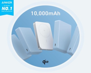 ANKER MagGo 10000mAh, 15W, magnetno bežični power bank, beli - Img 2