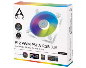 ARCTIC P12 PWM PST 120mm ventilator A-RGB beli (ACFAN00254A) - Img 3