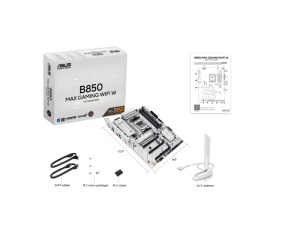 ASUS B850 MAX GAMING WIFI W bela matična ploča - Img 3