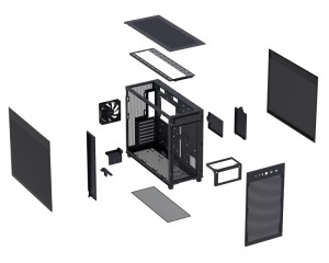 ASUS PRIME AP303 MESH BLACK micro-ATX kućište crno - Img 2