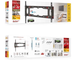 BARKAN ND400.B LCD TV zidni nosač za gipsane zidove od 29 do 75 inča - Img 3