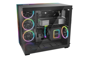 be quiet! LIGHT BASE 900 DX Black, MB compatibility: E-ATX/ ATX / M-ATX / Mini-ITX, ARGB illumination, Support for motherboards with backside connector, 2 ARGB and fan hubs with 12 connectors in total, Space for up to two radiators up to 420mm BGW69