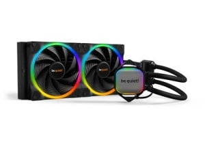 be quiet! PURE LOOP 2 FX, 280mm [LGA-1851 Default ILM and RL-ILM support], Doubly decoupled pump, Very quiet Pure Wings 2 PWM fans 140mm, Unmistakable design with ARGB LED and aluminum-style, Intel and AMD BW014