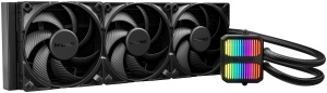 be quiet! SILENT LOOP 3, 420mm [LGA-1851 Default ILM and RL-ILM support/AM5], Powerful 3-chamber PWM pump, Three Silent Wings 4 140mm PWM high-speed fans with radiator corners, Elegant premium design with discreet ARGB lighting BW026