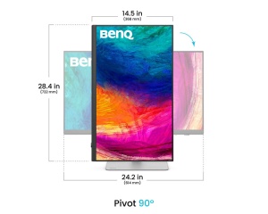 BENQ 27 inča PD2730S 5K 5120x2880 IPS Thunderbolt 4 90W dizajnerski monitor beli - Img 3