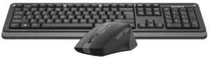Bezična tastatura + miš A4-FG1035 A4Tech Fstyler YU Sivi