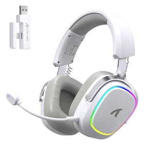 Bežične gaming slušalice Attack Shark G800 50mm/3D Surround/TriMode/Aluminium/White