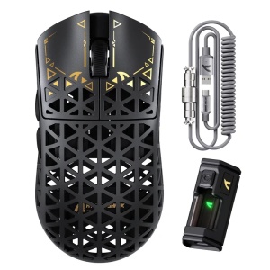 Bežični gaming miš Attack Shark R5Ultra PAW3950MAX/Carbon Fiber/Superlight/8KHz/Omron Switches/Black