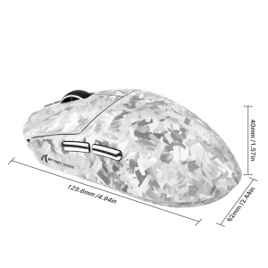 Bežični gaming miš Attack Shark RS3Ultra PAW3955MAX/52000 DPI/8KHz/Lightweight/Silver Carbon - Img 4