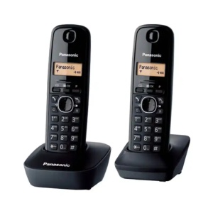 Bežični telefon Panasonic KX-TG 1612 FXH Crni - duo *