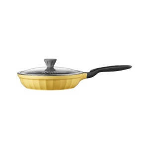 BUYDEEM Cast Aluminum Nonstick Frying Pan 25 cm, model CP151, color Mellow Yellow CP151-MY