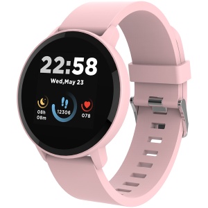 CANYON Lollypop SW-63, Smart watch, 1.3inches IPS full touch screen, Round watch, IP68 waterproof, multi-sport mode, BT5.0, compatibility with iOS and android, Pink, Host: 25.2*42.5*10.7mm, Strap: 20*250mm, 45g CNS-SW63PP - Img 5