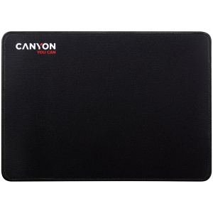 CANYON MP-4, Mouse pad,350X250X3MM,Multipandex,fully black with our logo (non gaming),blister cardboard CNE-CMP4