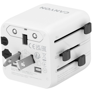 CANYON Travel Adapter OnTour One EU/UK/US/AUS White CNS-TA1005W - Img 4