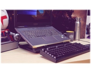 COOLER MASTER Postolje za laptop NotePal ERGOSTAND IV (R9-NBS-E42K-GP), crno - Img 2