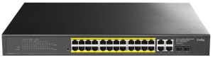 Cudy GS1028EPS2, 24-Port Gigabit Cloud Easy-Managed PoE+ Switch with 2 GbE and 2 Combo Ports, 300W - Img 2