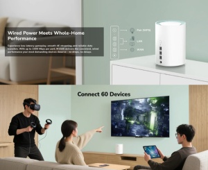 Cudy M1500 2-Pack,AX1500 Gigabit Mesh Wi-Fi 6 System,1201 Mbps + 300 Mbps Wi-Fi - Img 4