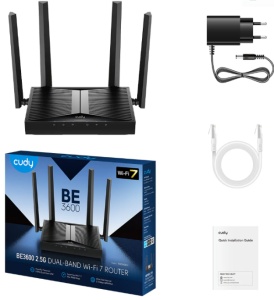 Cudy WR3600H,BE3600 2.5G Wi-Fi 7 Router,4-Stream Dual-Band, 2882 Mbps + 688 Mbps Wi-Fi - Img 2