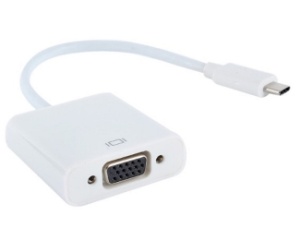 E-GREEN Adapter USB 3.1 tip C (M) - VGA (F) beli *