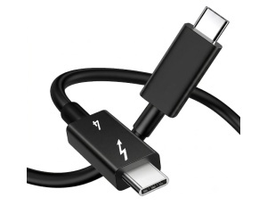 E-GREEN Kabl USB tip C M/M Thunderbolt 4/40Gbps/PD 8K/60Hz 1m, crni