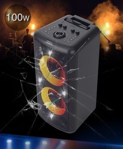 Fenda PA300 100W trolley BT USB RGB svetla mikrofon - Img 2