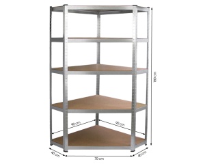 FIELDMANN FDR 1840R Metalni regal sa policama ugaoni - Img 2